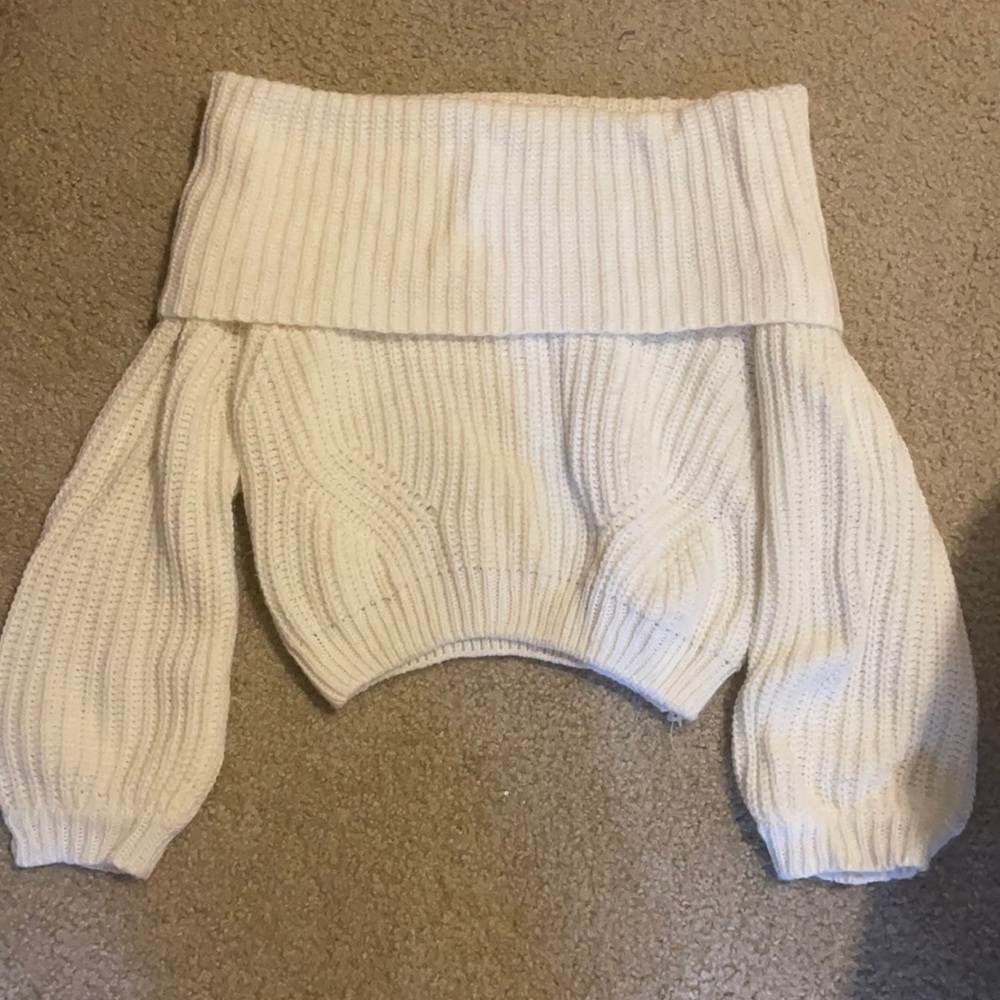 Lulus off shoulder sweater